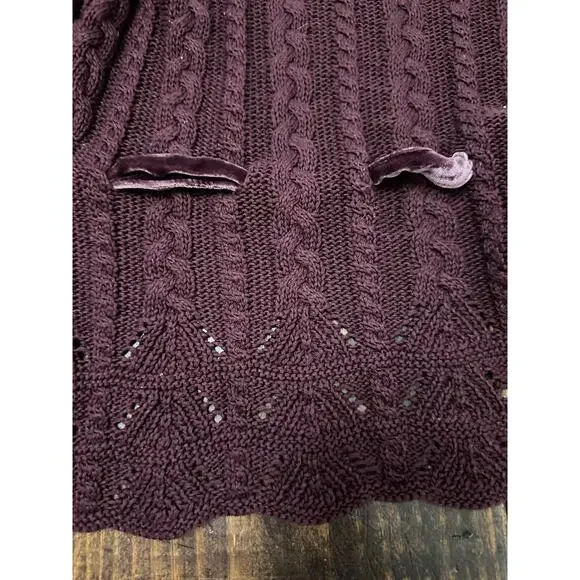 Lauren Ralph Lauren cable knit cardigan M - Picture 4 of 8